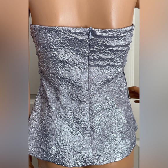New cache silver jacquard strapless top - Picture 8 of 8